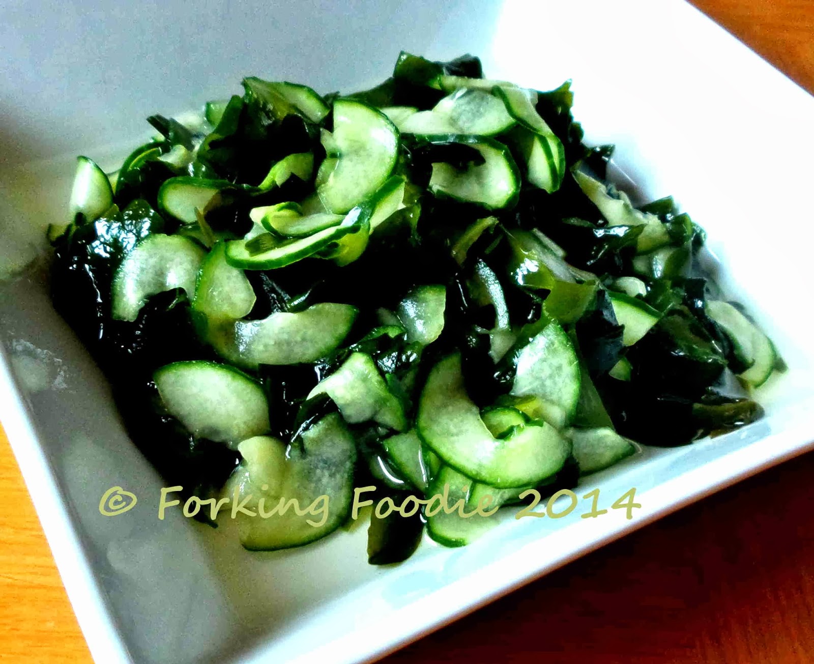 sunomono with cucumber wakame sunomono with cucumber wakame